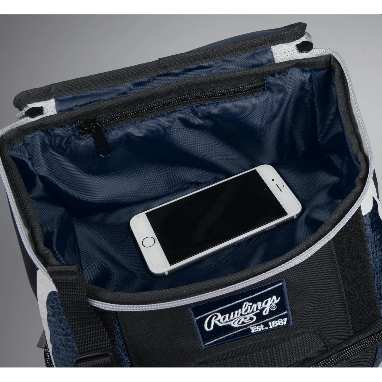 Rawlings R500 Baseball Batting Bat Pack Bag (Navy) - Image 4