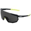 100% Racetrap 3.0 Sport And Cycling Sunglasses With HD Lenses (Gloss Black - Smoke Lens)