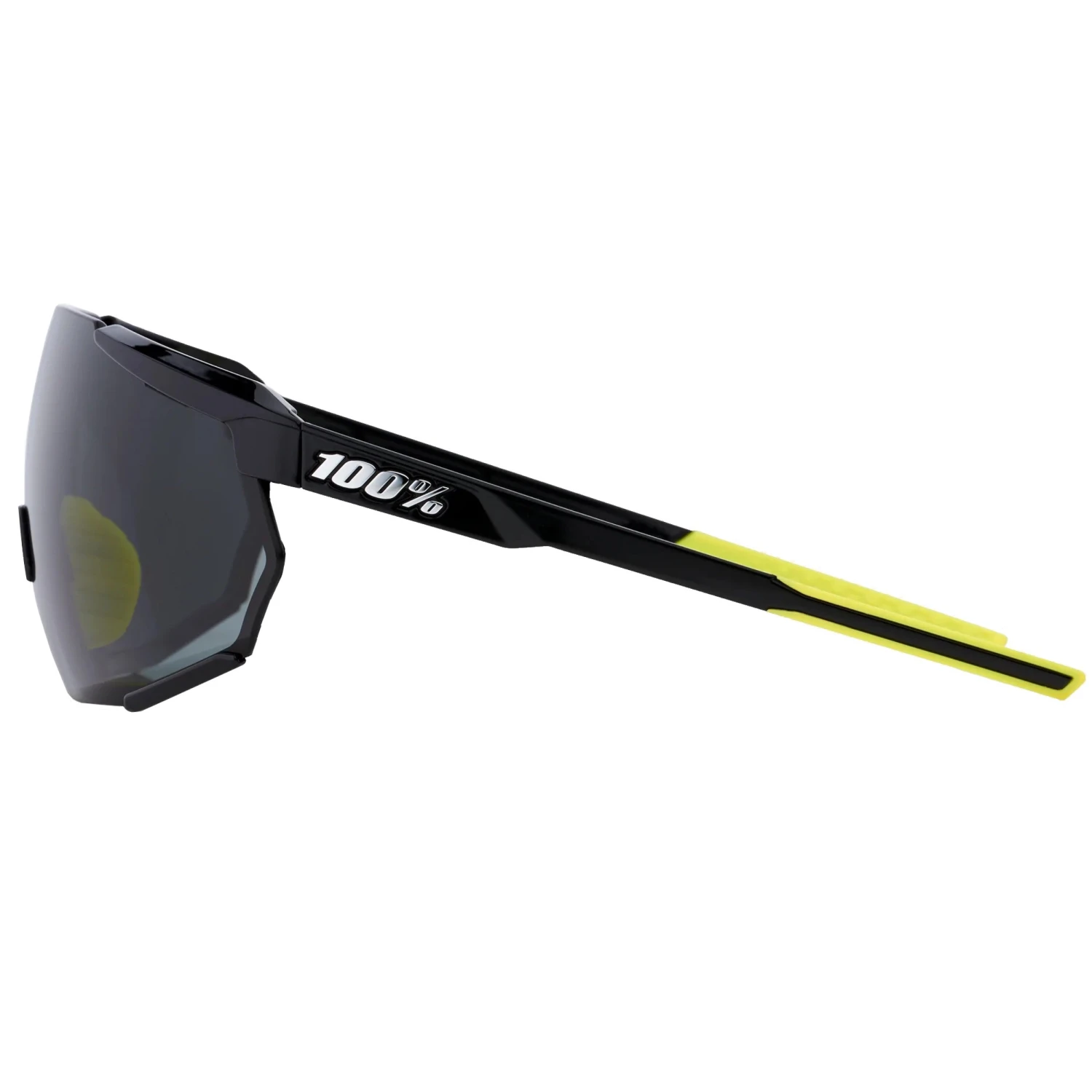 100% Racetrap 3.0 Sport And Cycling Sunglasses With HD Lenses (Gloss Black - Smoke Lens) - Image 3