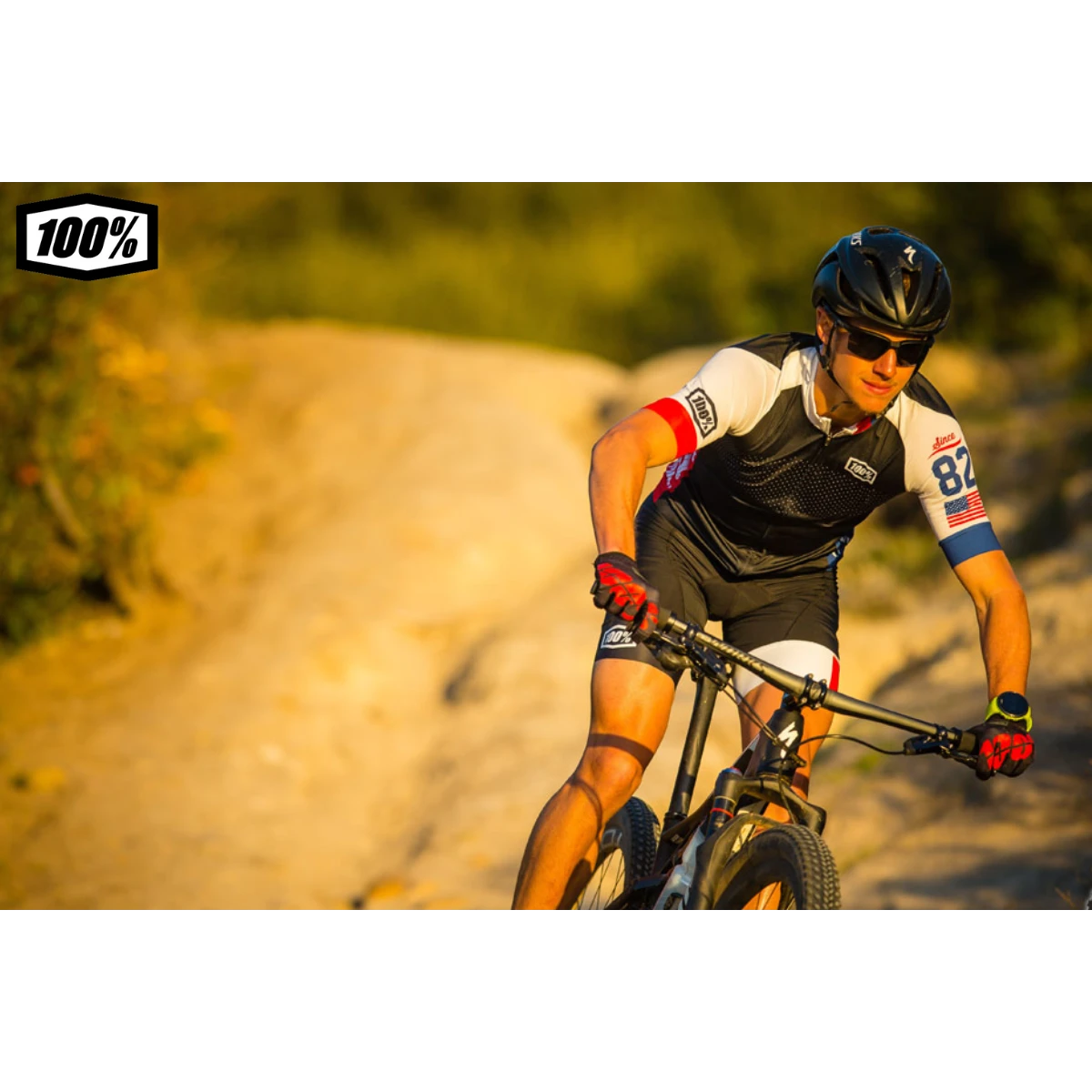 100% Sportcoupe Sport Performance Sunglasses - Sport Eyewear (Polished Translucent Crystal Smoke - Purple Multilayer Mirror Lens + Clear Lens Included) - Image 3