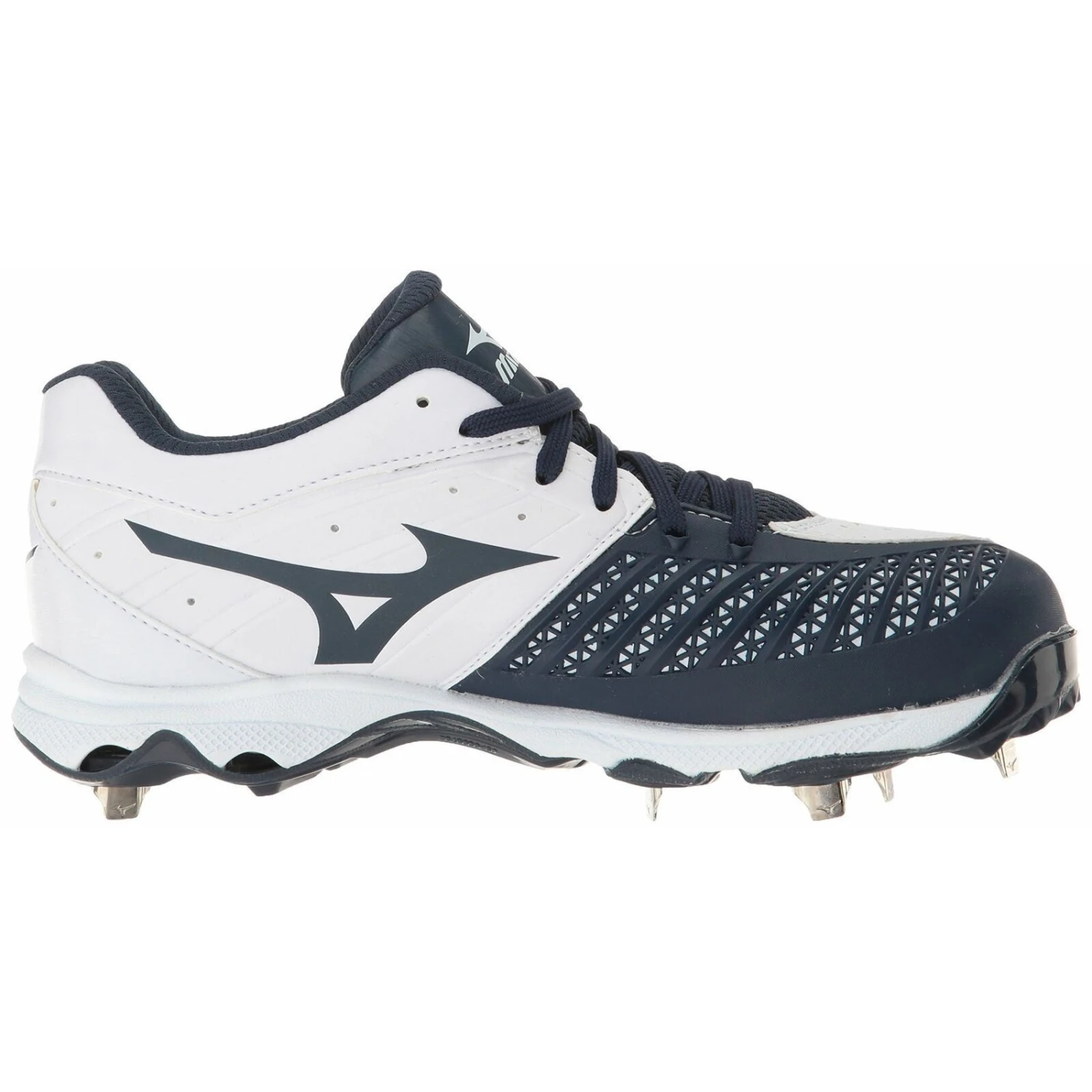 Mizuno 9 Spike Advanced Sweep 3 Women's Metal Softball Cleats (Gray/White) - Image 6