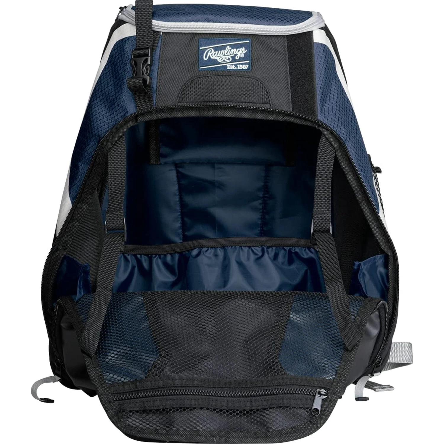 Rawlings R500 Baseball Batting Bat Pack Bag (Navy) - Image 3