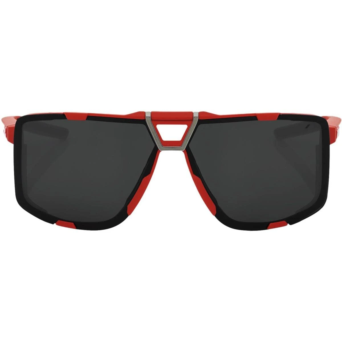 100% Eastcraft Spilt Lens Sport Performance Sunglasses W Interchangeable Lenses (Soft Tact Red - Black Mirror Lens) - Image 2