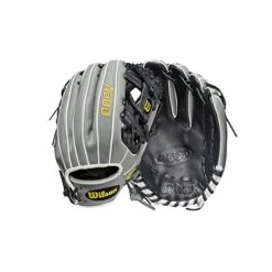 Wilson A500 11" H-Web Youth Infielders Glove, Grey/Black/White, Right Hand Throw