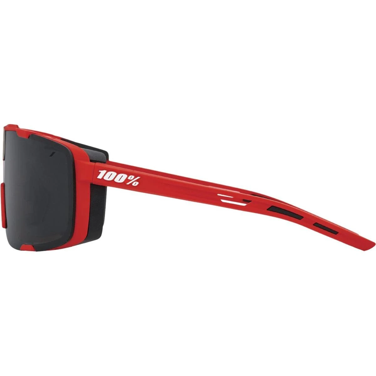 100% Eastcraft Spilt Lens Sport Performance Sunglasses W Interchangeable Lenses (Soft Tact Red - Black Mirror Lens) - Image 3