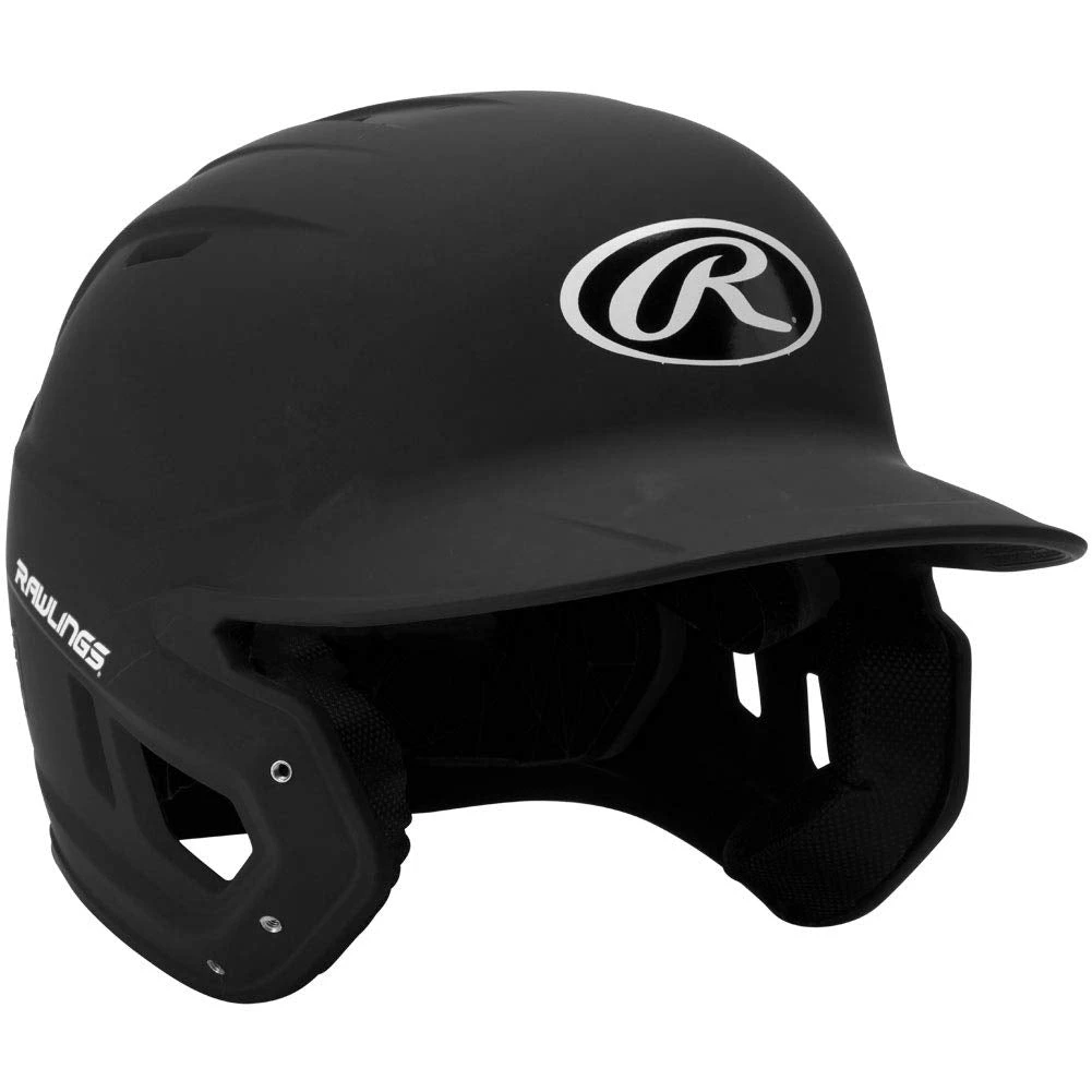 Rawlings MACH Series Matte Baseball Batting Helmet (Black) - Image 4