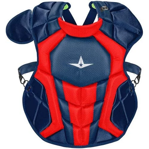 ALL-STAR SYSTEM 7 AXIS INTERMEDIATE NOCSAE APPROVED CATCHER'S KIT (Navy/Scarlet) - Image 2