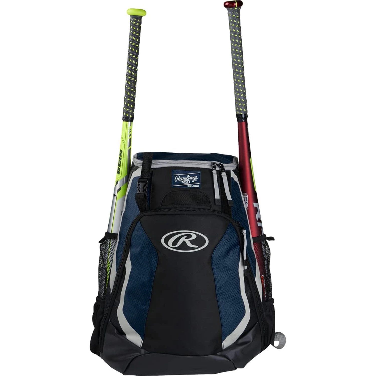 Rawlings R500 Baseball Batting Bat Pack Bag (Navy) - Image 5