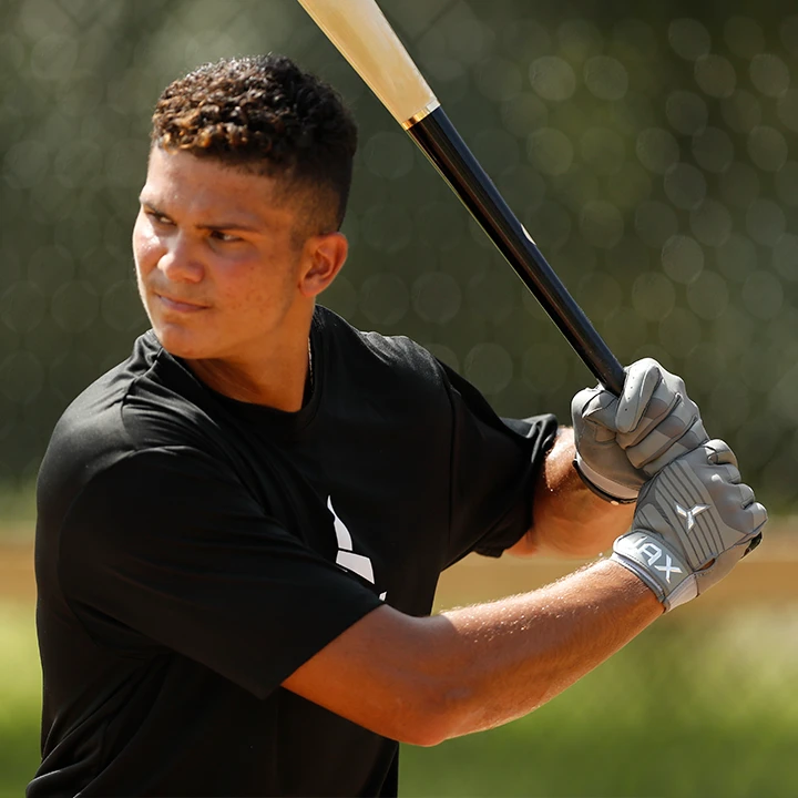 JAX Batting Gloves Pro Model Adult Batting Gloves (Midnight Black) - Image 6