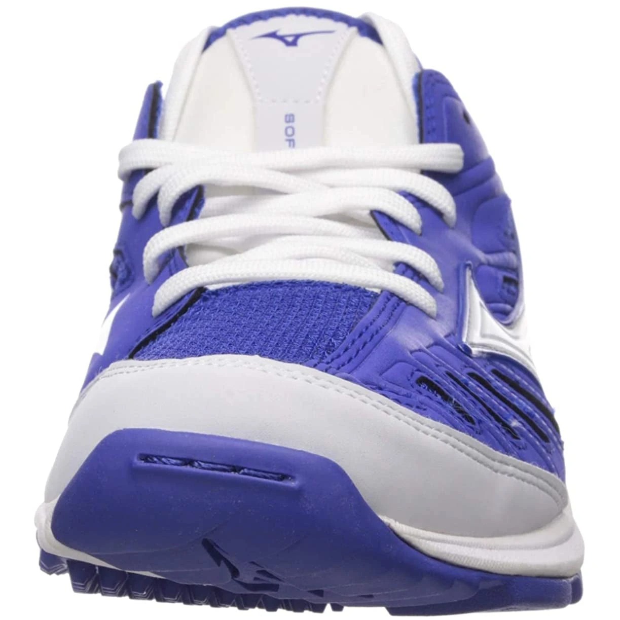 Mizuno Players Trainer 2 Women's Fastpitch Softball Turf Shoe (Royal/White) - Image 2