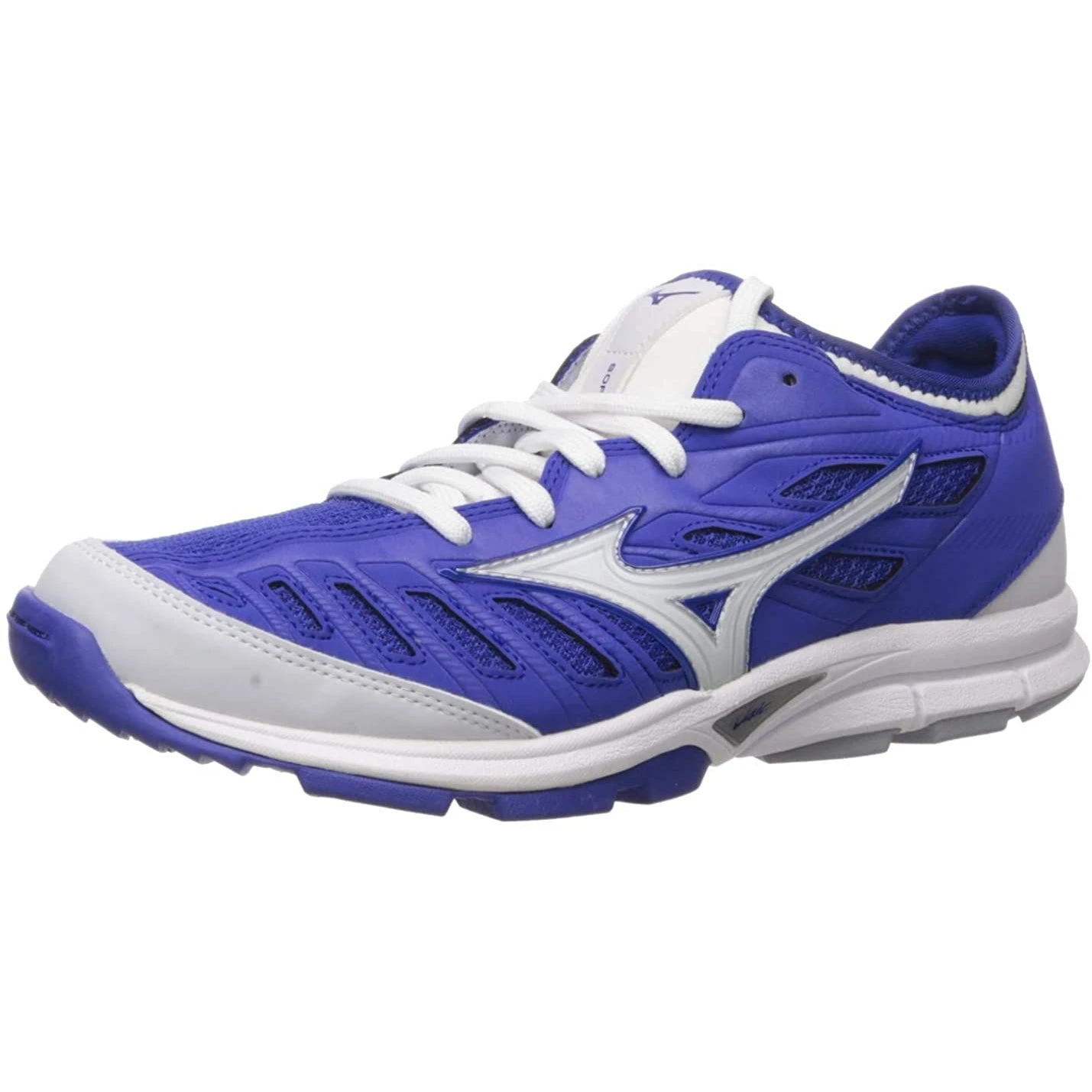 Mizuno Players Trainer 2 Women's Fastpitch Softball Turf Shoe (Royal/White)