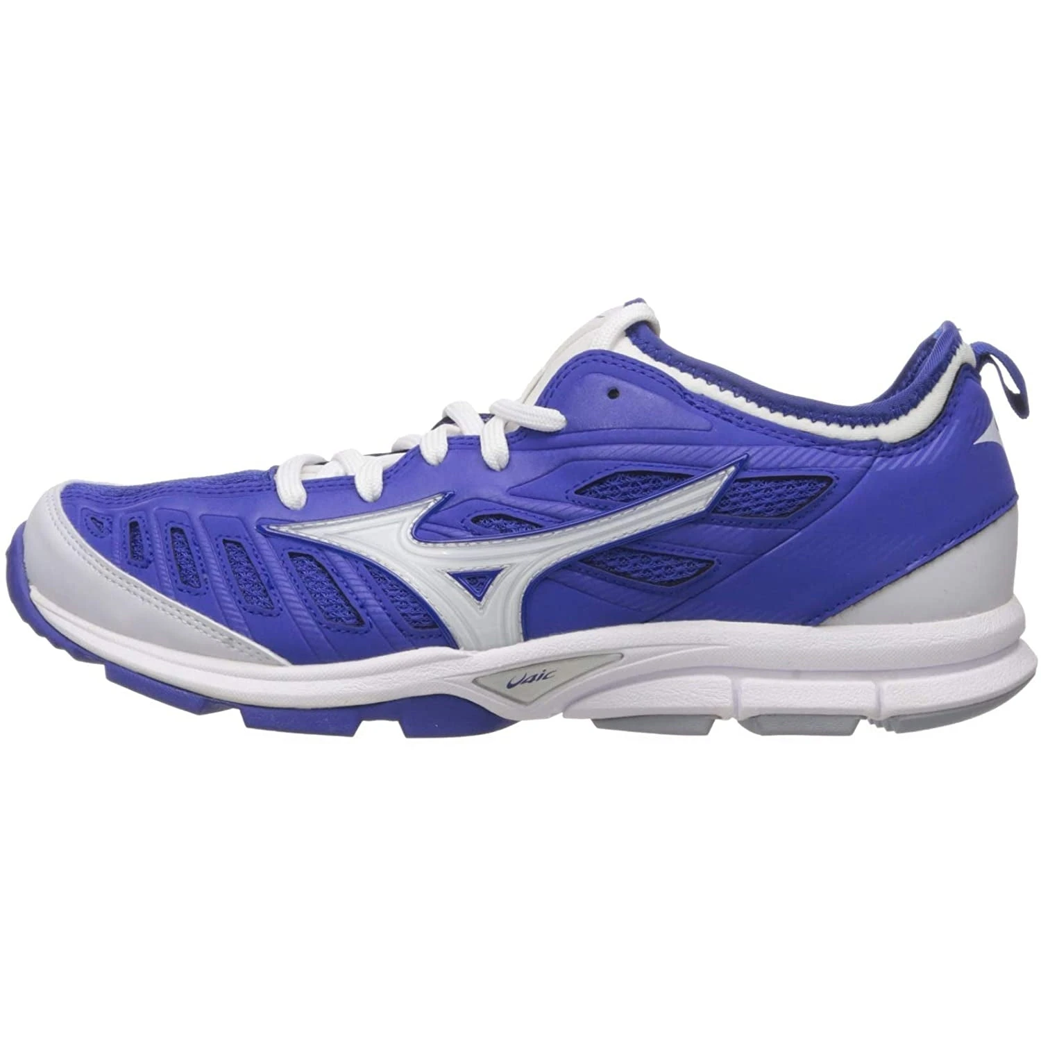 Mizuno Players Trainer 2 Women's Fastpitch Softball Turf Shoe (Royal/White) - Image 8