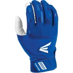 Easton Baseball Walk-Off Series Adult Batting Gloves, Adult (White/Royal)