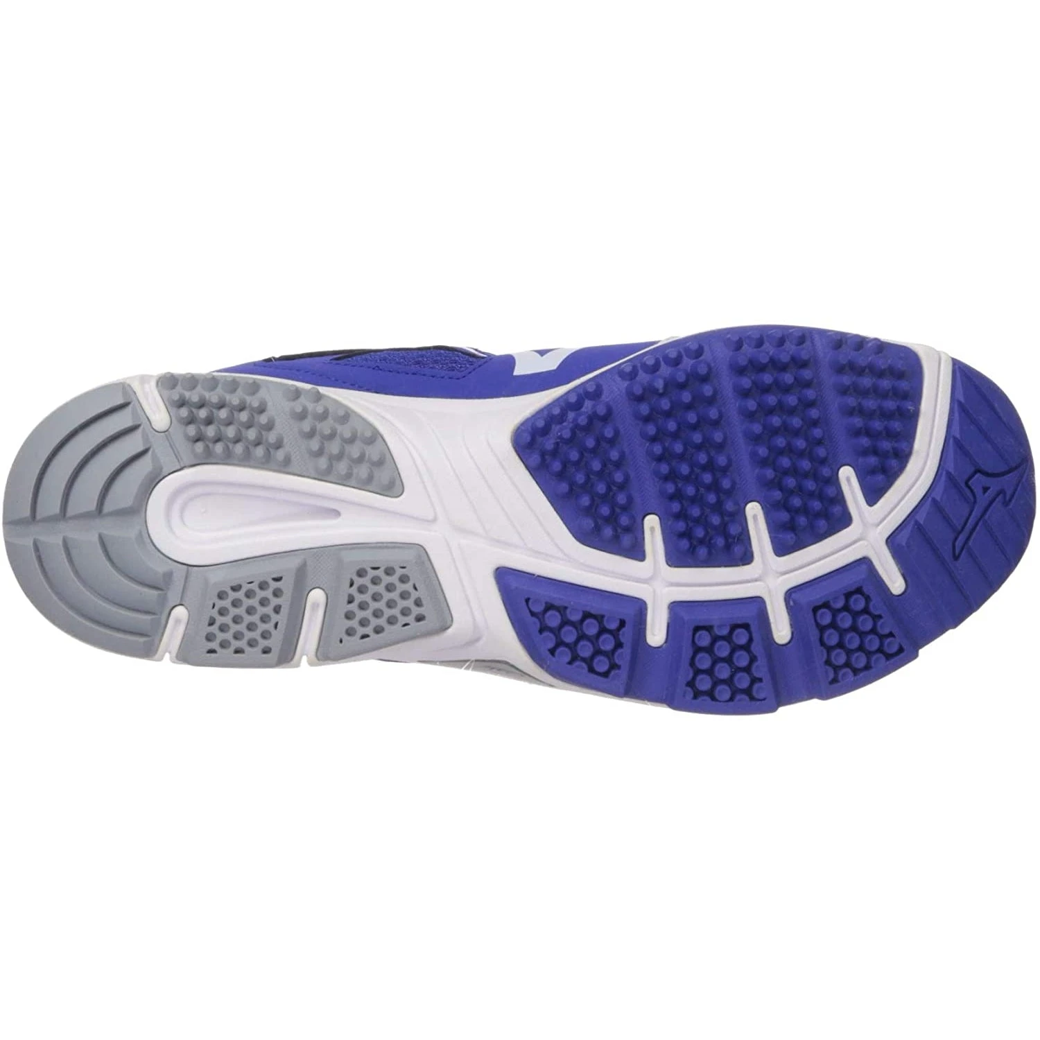 Mizuno Players Trainer 2 Women's Fastpitch Softball Turf Shoe (Royal/White) - Image 4