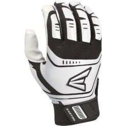 Easton Baseball Walk Off Power Leverage Adult Batting Gloves (White/Black)