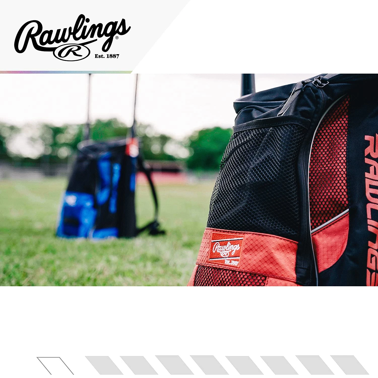 Rawlings R500 Series Baseball Softball Batpack Backpack (Royal) - Image 4