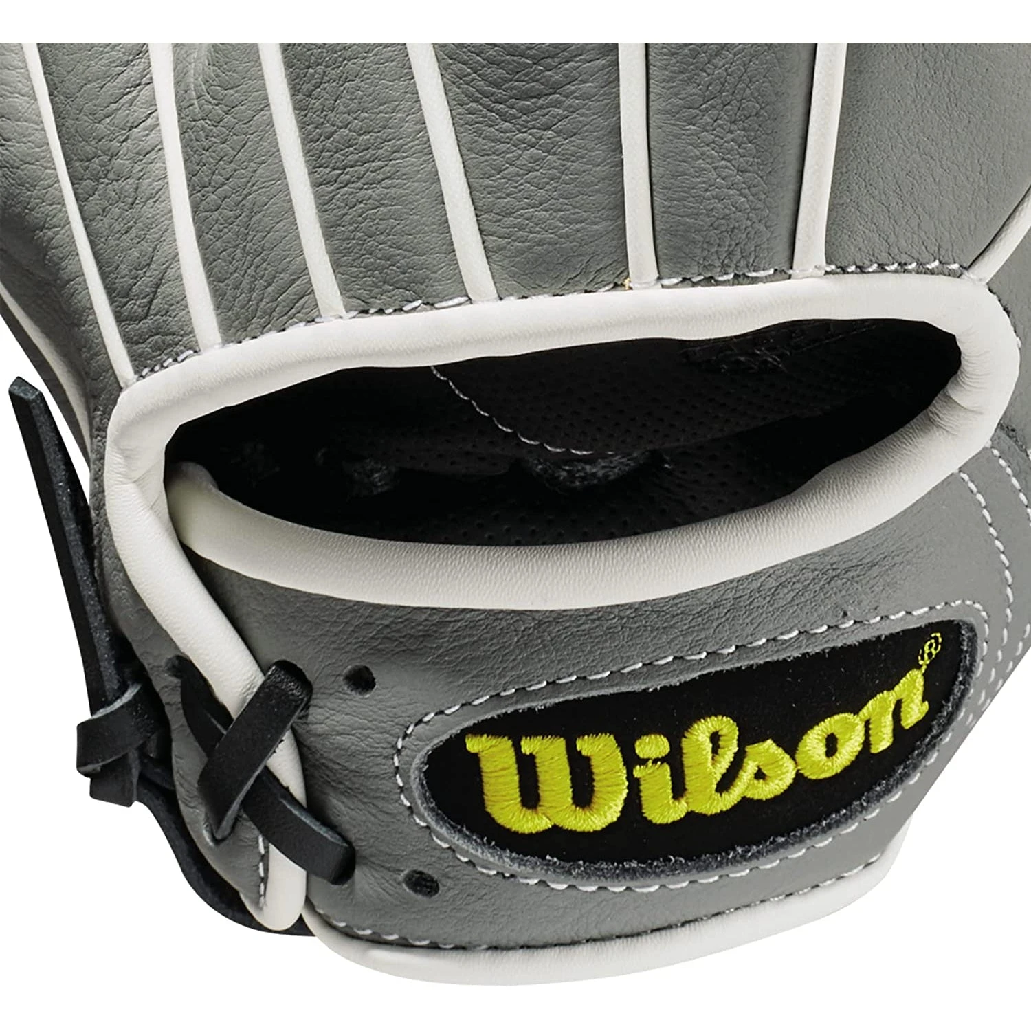 Wilson A500 11" H-Web Youth Infielders Glove, Grey/Black/White, Right Hand Throw - Image 5