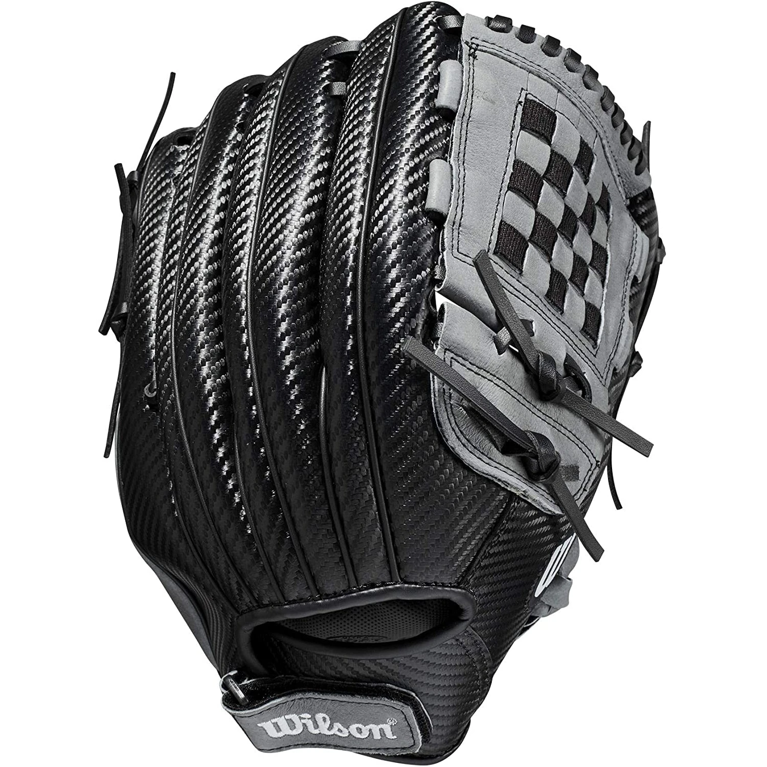 Wilson A360 Utility Outfield 12.5" Baseball Glove Left Hand Throw (Black/Gray) - Image 2