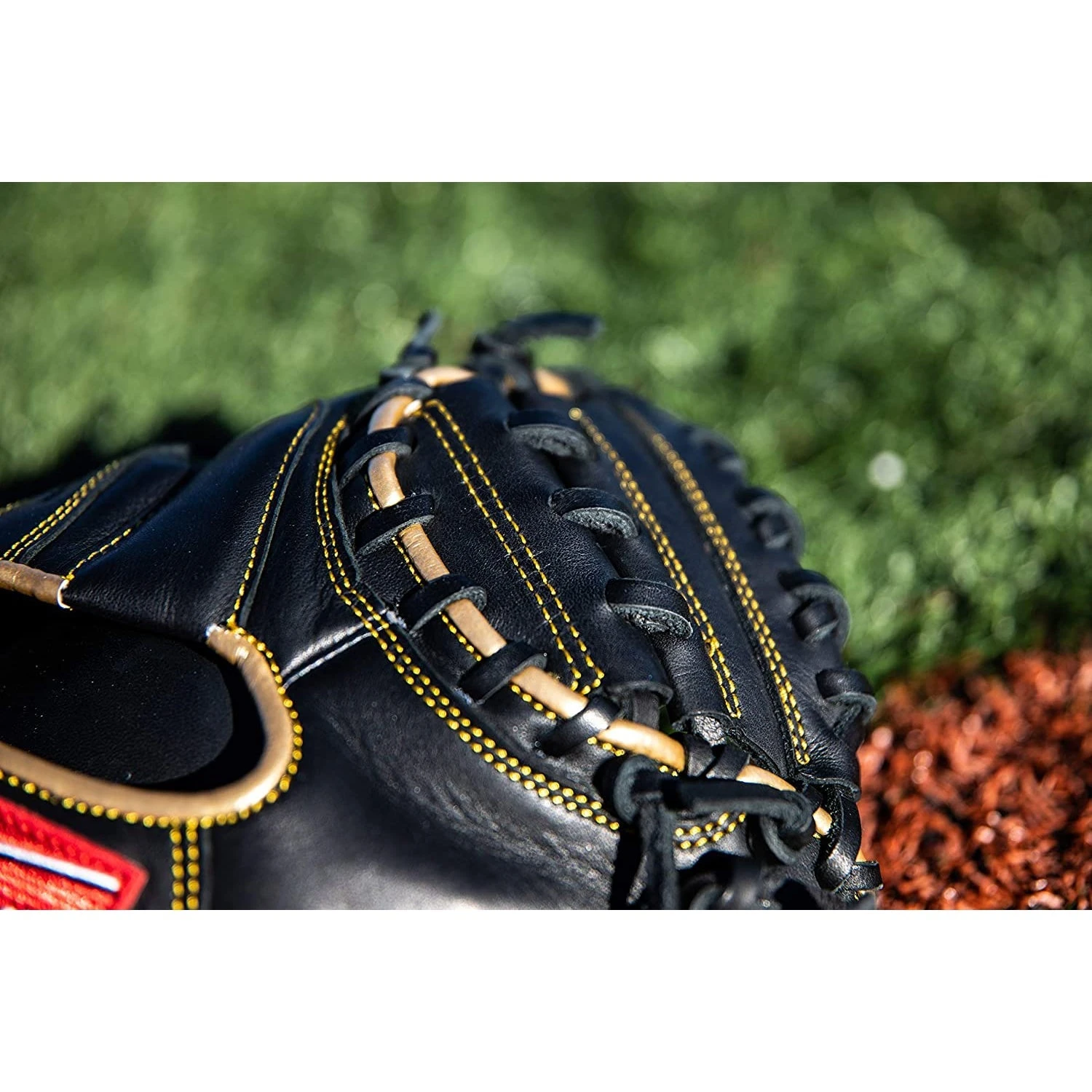 Rawlings R9 Series Training 1-Piece Solid Web Catchers Mitt 27" RHT Black - Image 9