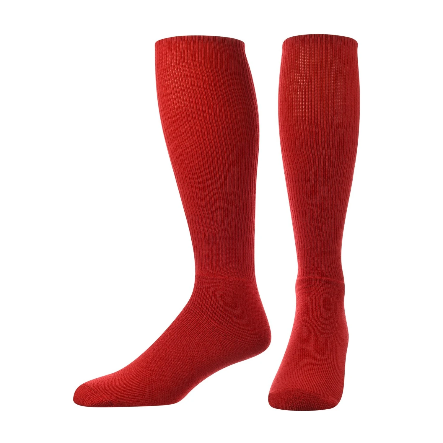 TCK Twin City ALLSPORT Baseball Softball Solid Adult Sock (Red)