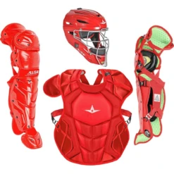 All-Star Youth System7 Axis Catcher's Equipment Set (Scarlet)