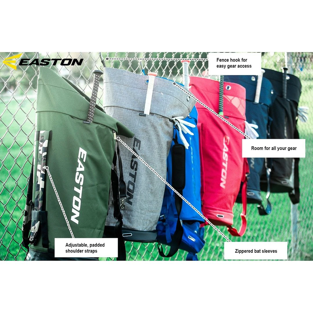 EASTON RETRO Bat & Equipment Duffle Bag (Red) - Image 6