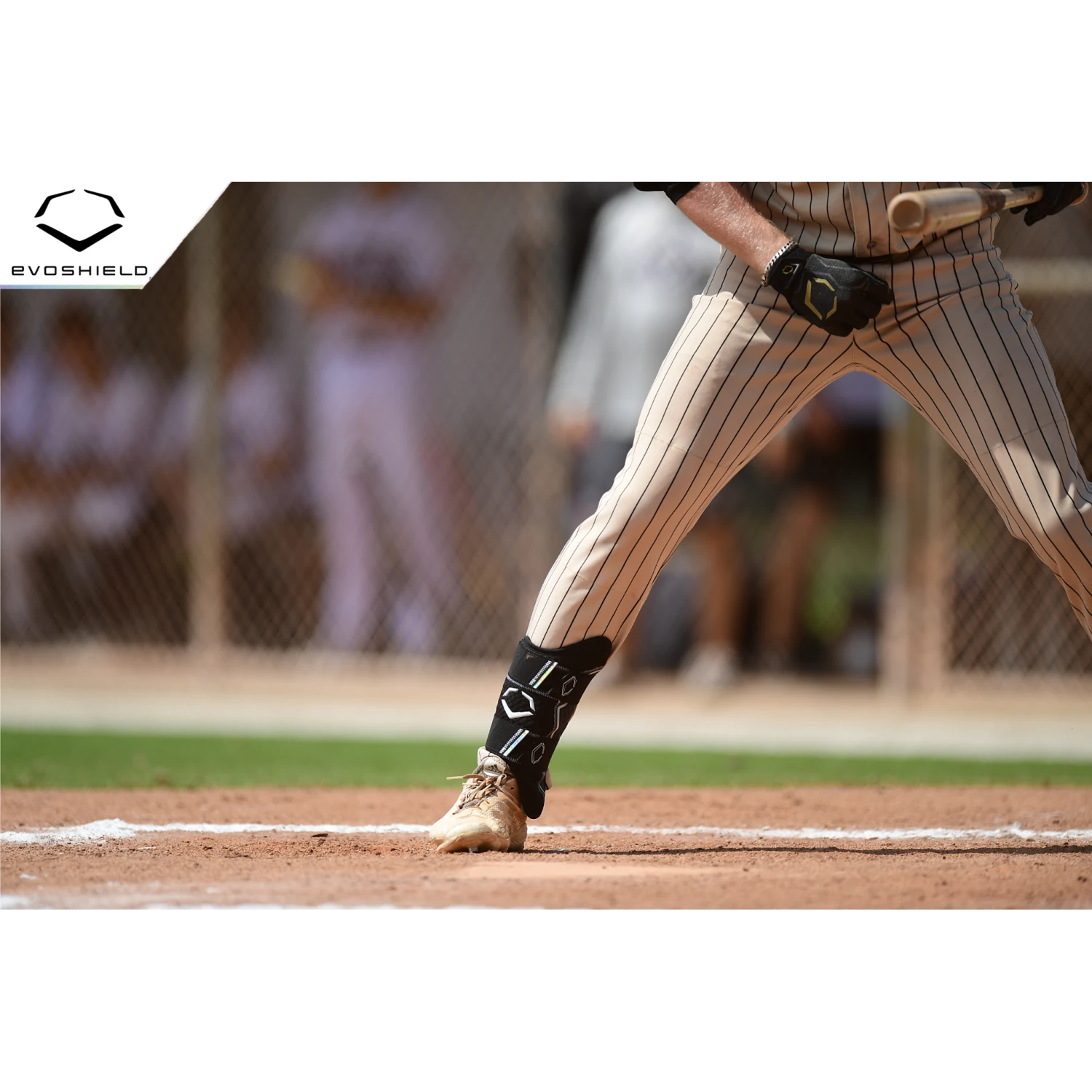 Evoshield PRO-SRZ 2.0 Left Handed Batter's Baseball Softball Leg Guard, Black - Image 11