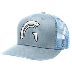 Guardian Baseball HC5 Performance Trucker Snapback Hat (Light Blue-White 3-D Logo)