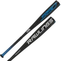 Rawlings 2022 5150 USA 2 5/8" Baseball Bat Drop (Black/Electric Blue)