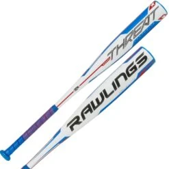 Rawlings Threat USSSA 2022 2 3/4" Barrel Baseball Bat Drop -12, (Blue/White)
