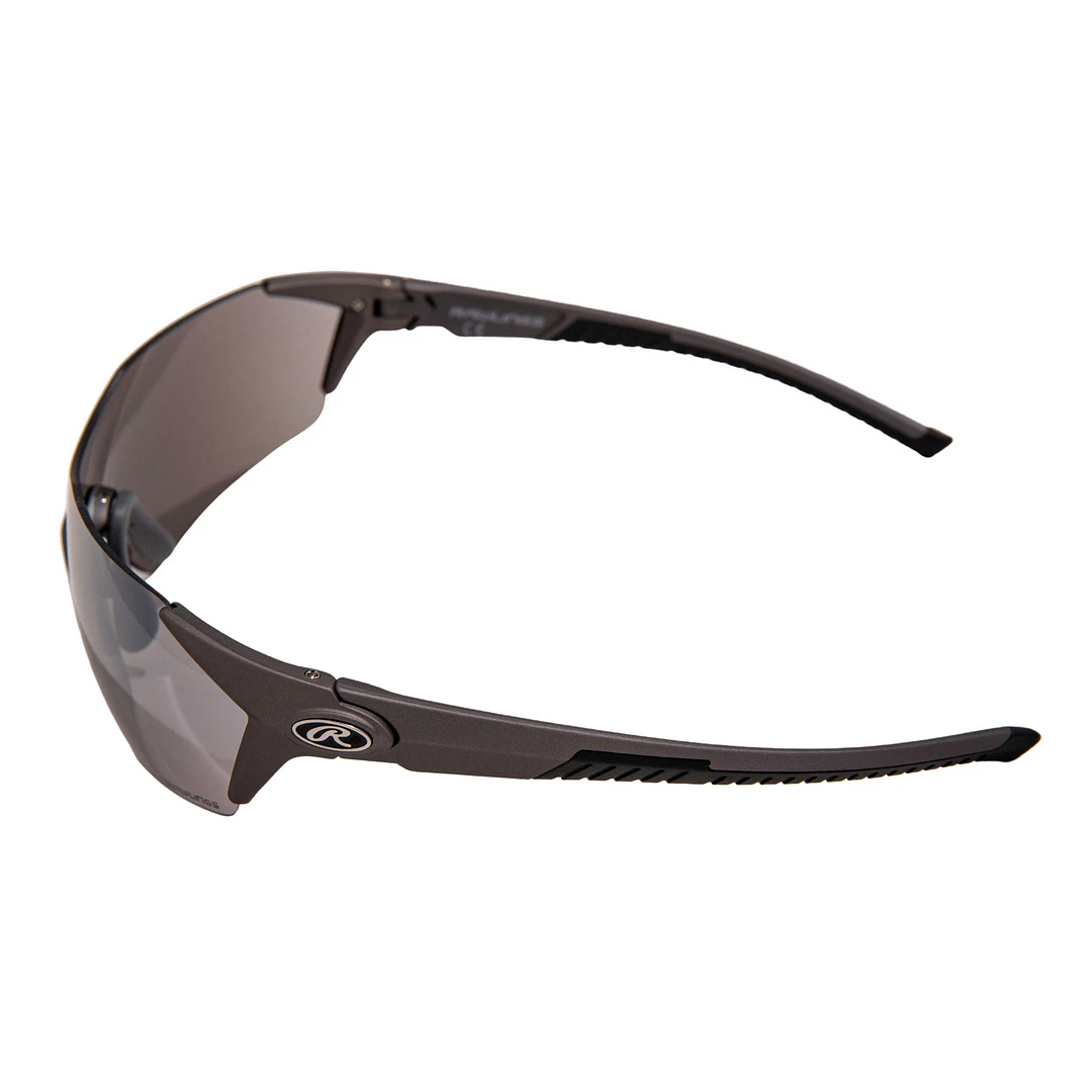 Rawlings 1801 Men's Adult Shield Baseball Sunglasses (Gunmetal/Smoke) - Image 2