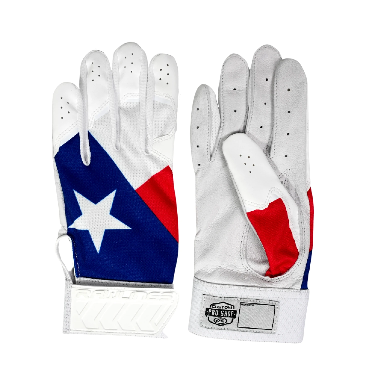 Rawlings X Guardian Baseball 5150 Limited Edition State Batting Gloves Texas Flag Youth & Adult - Image 3