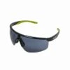 Rawlings Retro Vaporwave Baseball Shield Sunglasses Black Neon Green