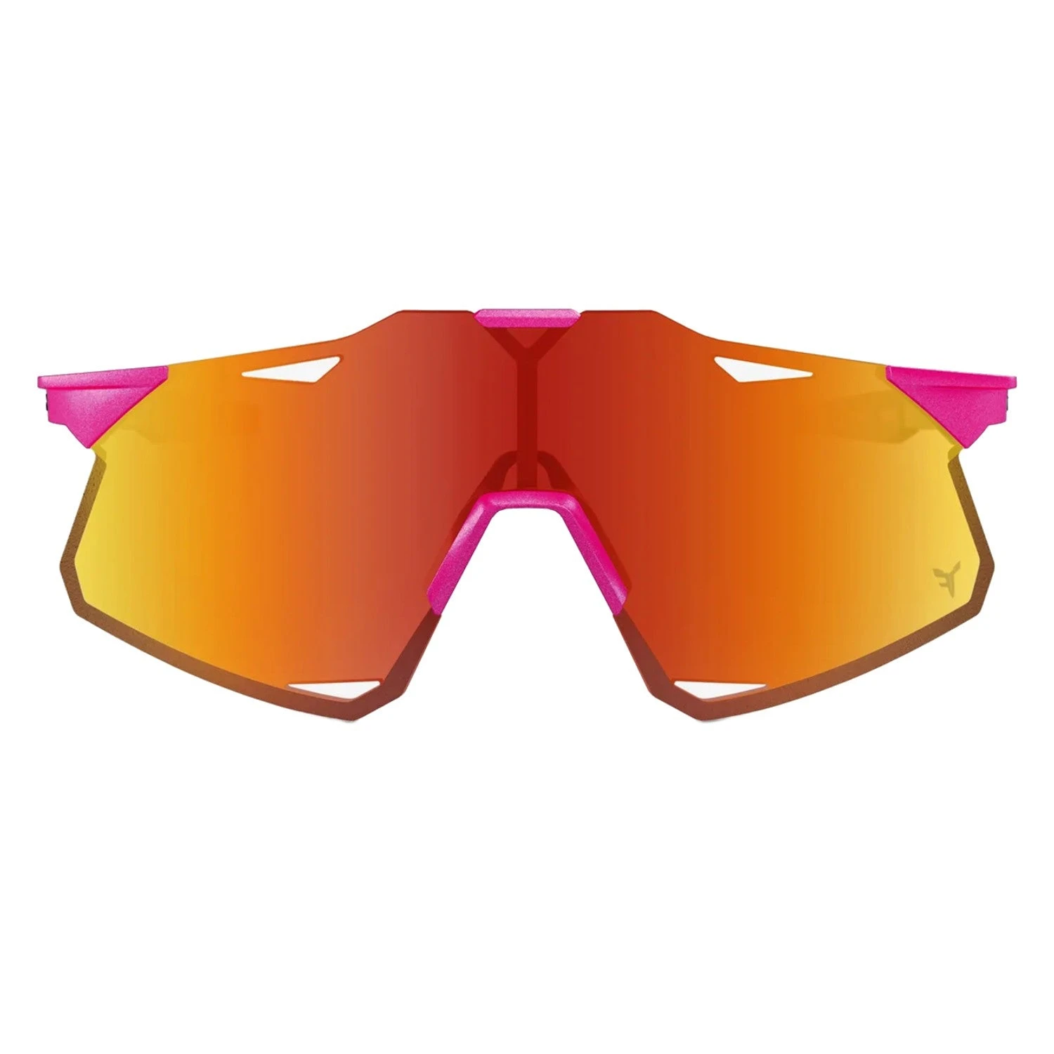 100% Hypercraft Frameless Lightweight Sport Performance Sunglasses (Pink/Yellow) - Image 2