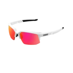 100% Speedcoupe Sport And Cycling Performance Baseball Sunglasses Mutilayer Mirror Lens (White/Purple)