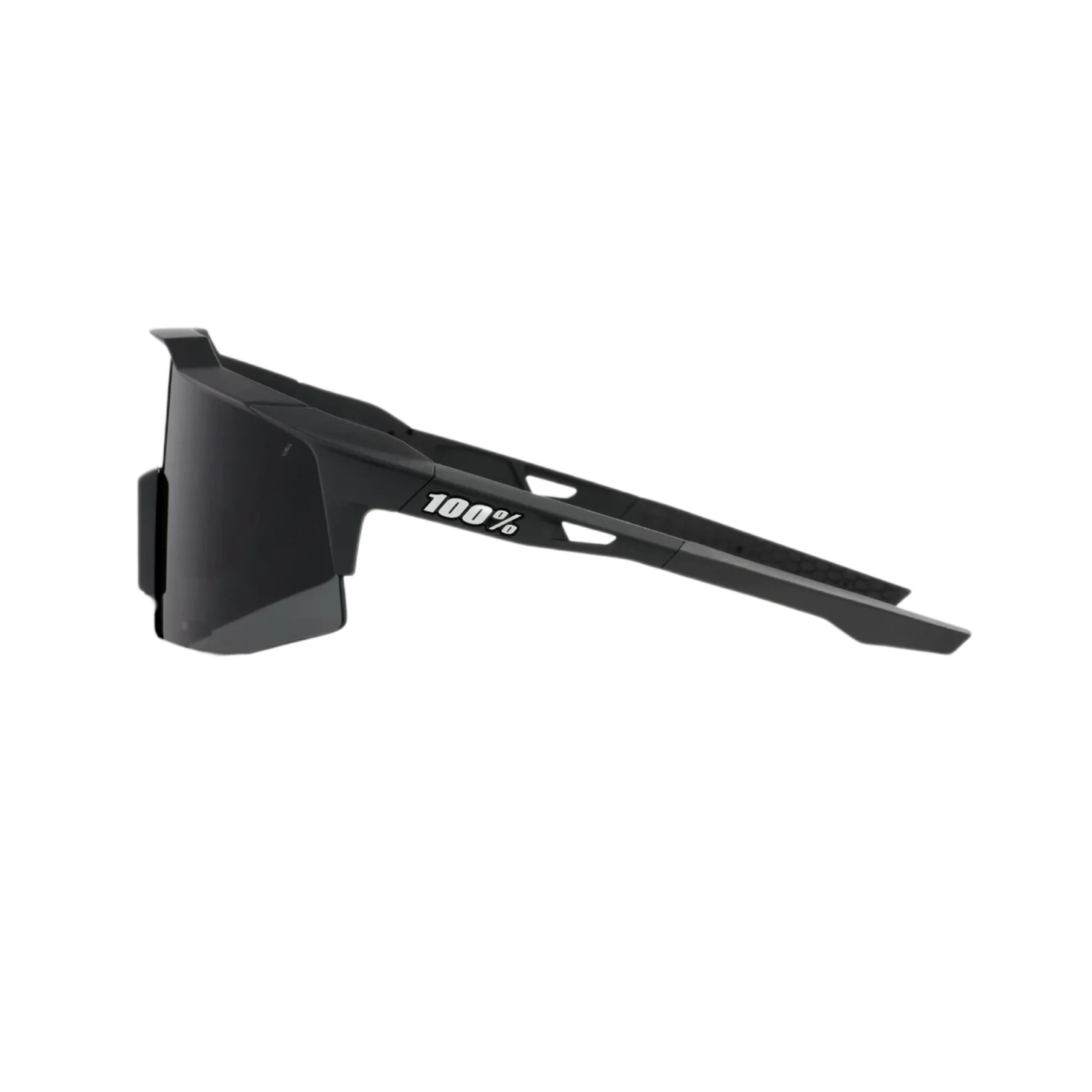 100% Speedcraft SL Performance Vented Baseball Sport Sunglasses (Black Smoke) - Image 3