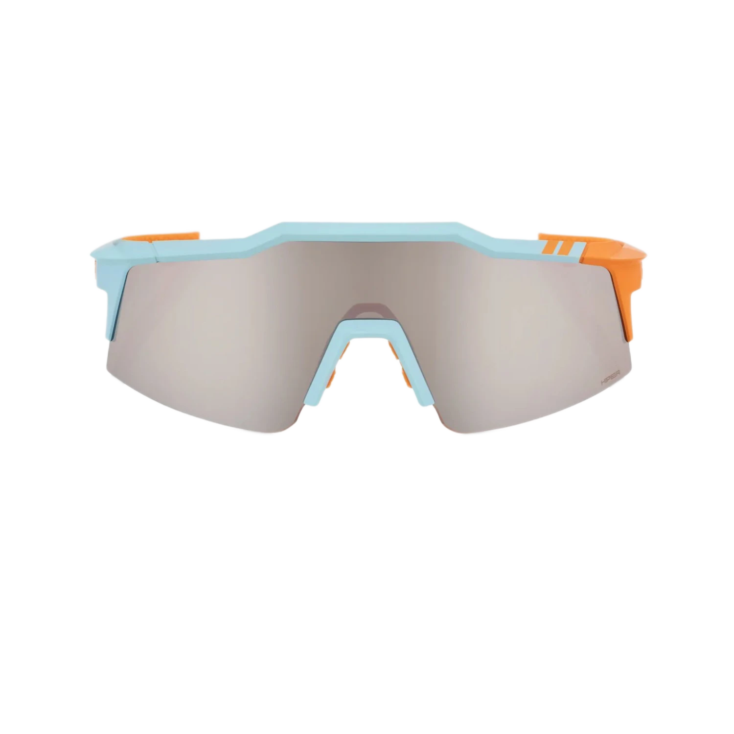 100% Speedcraft XS Performance Vented Baseball Sport Sunglasses (Soft Tact Two Tone - HiPER Silver Mirror Lens) - Image 2