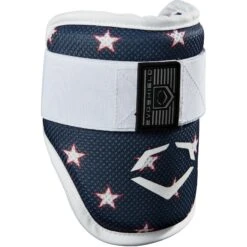 EvoShield SRZ-1 Baseball Batter's Elbow Guard Adult American Flag Stars And Stripes Print (White/Navy)