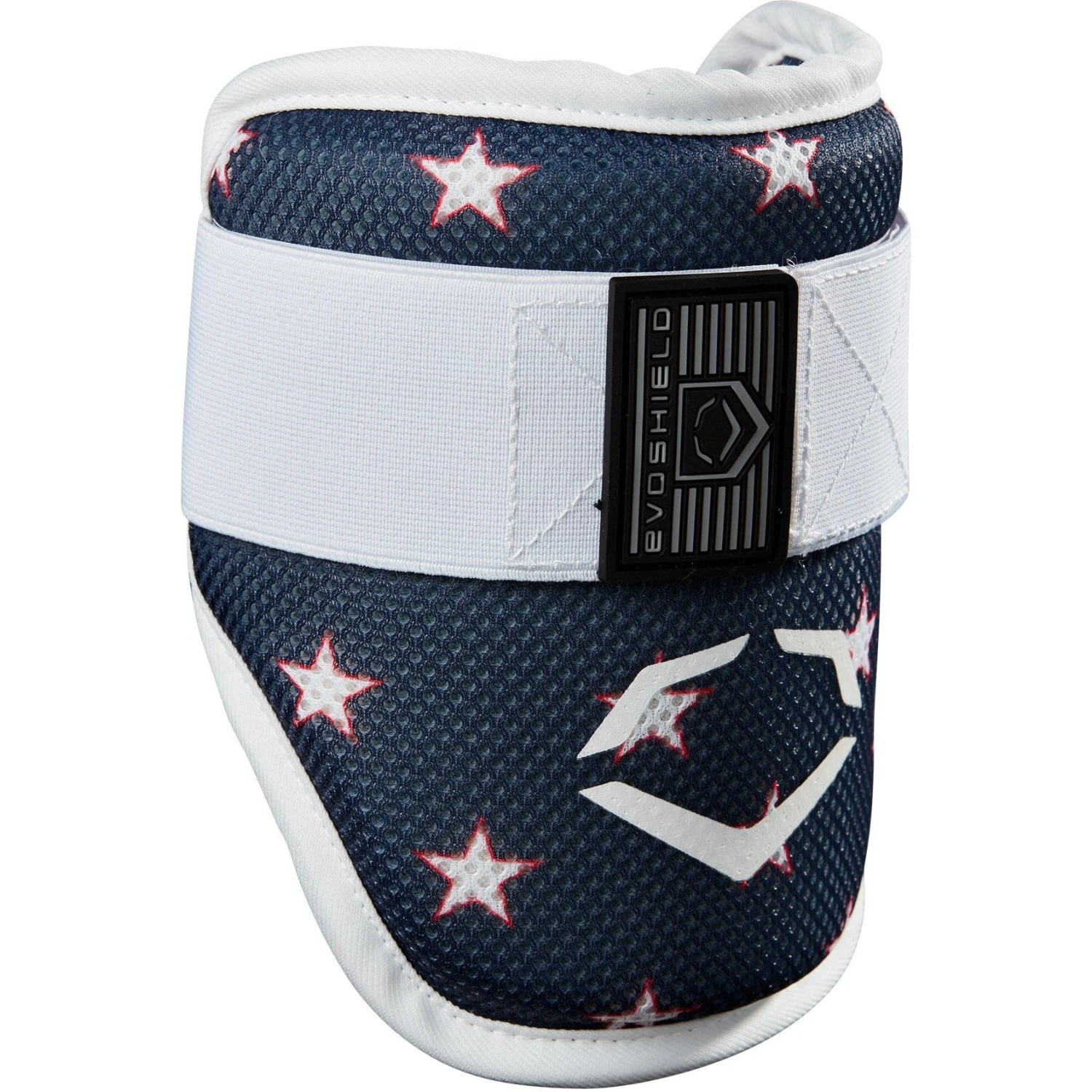 EvoShield SRZ-1 Baseball Batter's Elbow Guard Adult American Flag Stars And Stripes Print (White/Navy)