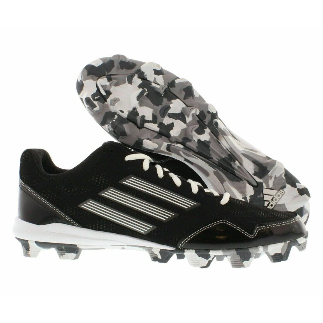 Adidas Wheelhouse 2 Men's Big Kid Rubber Baseball Cleats (Black/White)