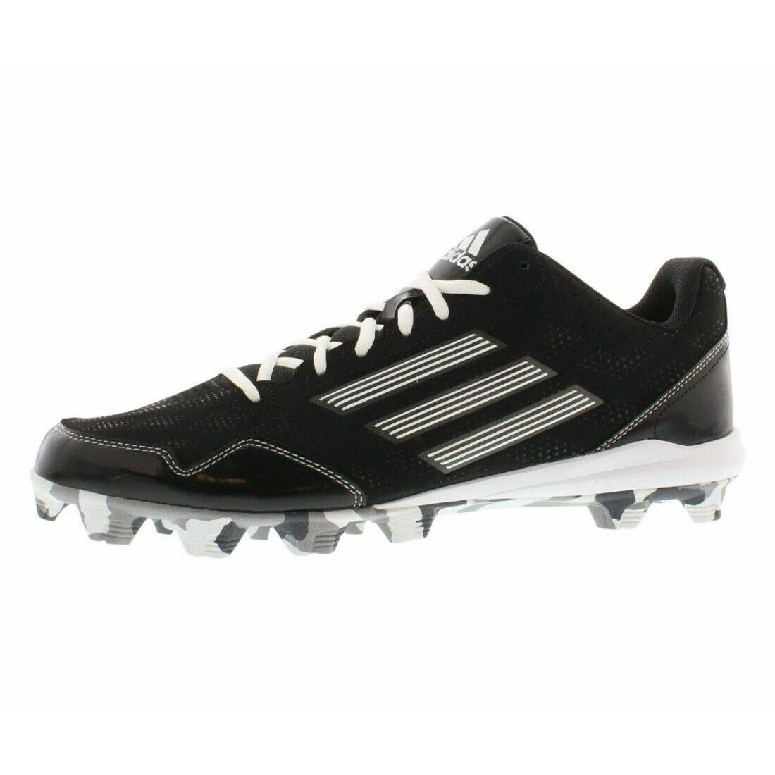Adidas Wheelhouse 2 Men's Big Kid Rubber Baseball Cleats (Black/White) - Image 2