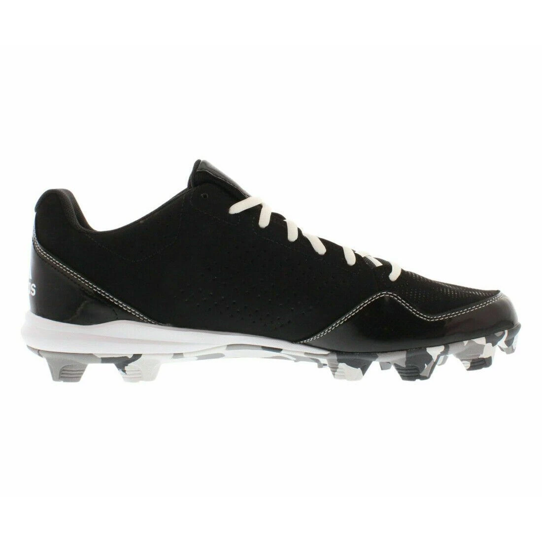 Adidas Wheelhouse 2 Men's Big Kid Rubber Baseball Cleats (Black/White) - Image 3