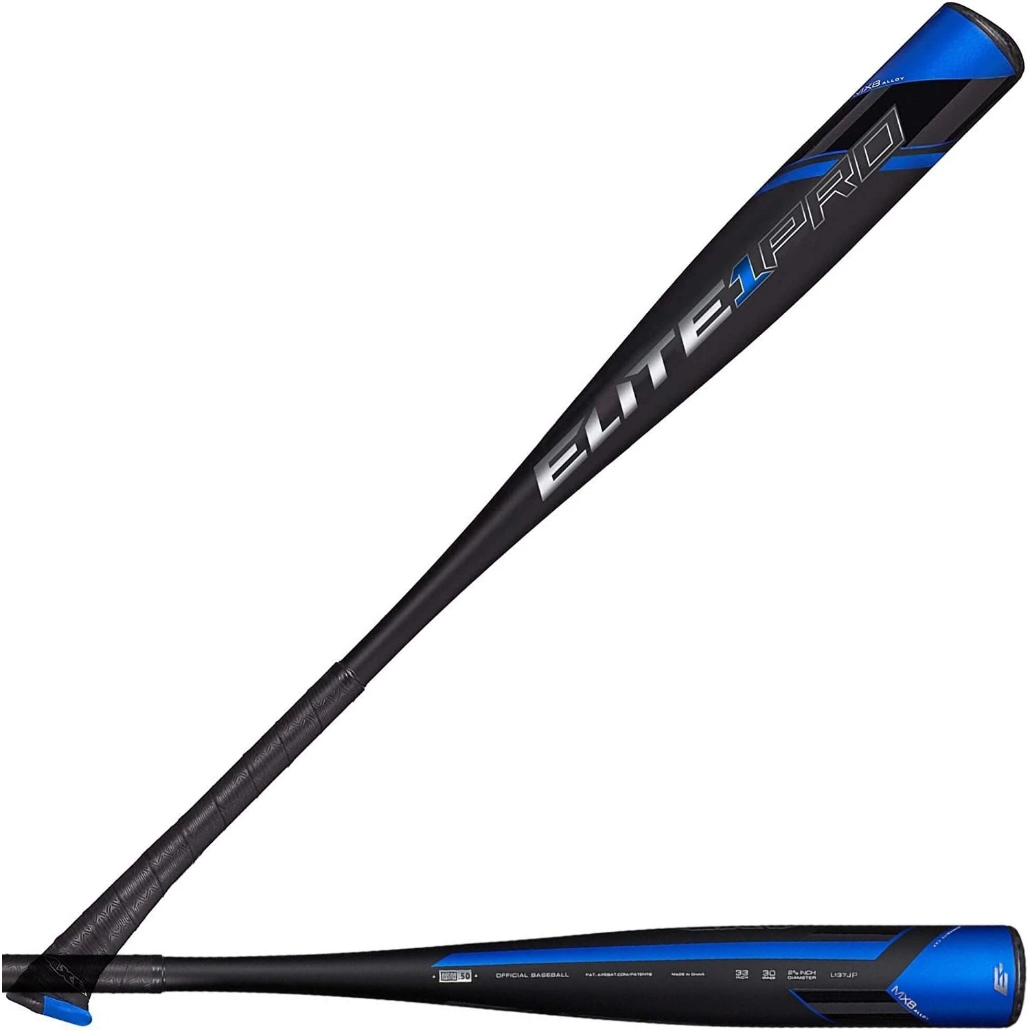 Axe Bat 2022 Elite One Pro BBCOR 1-Piece Alloy Baseball Bat (Black/Royal) - Image 6