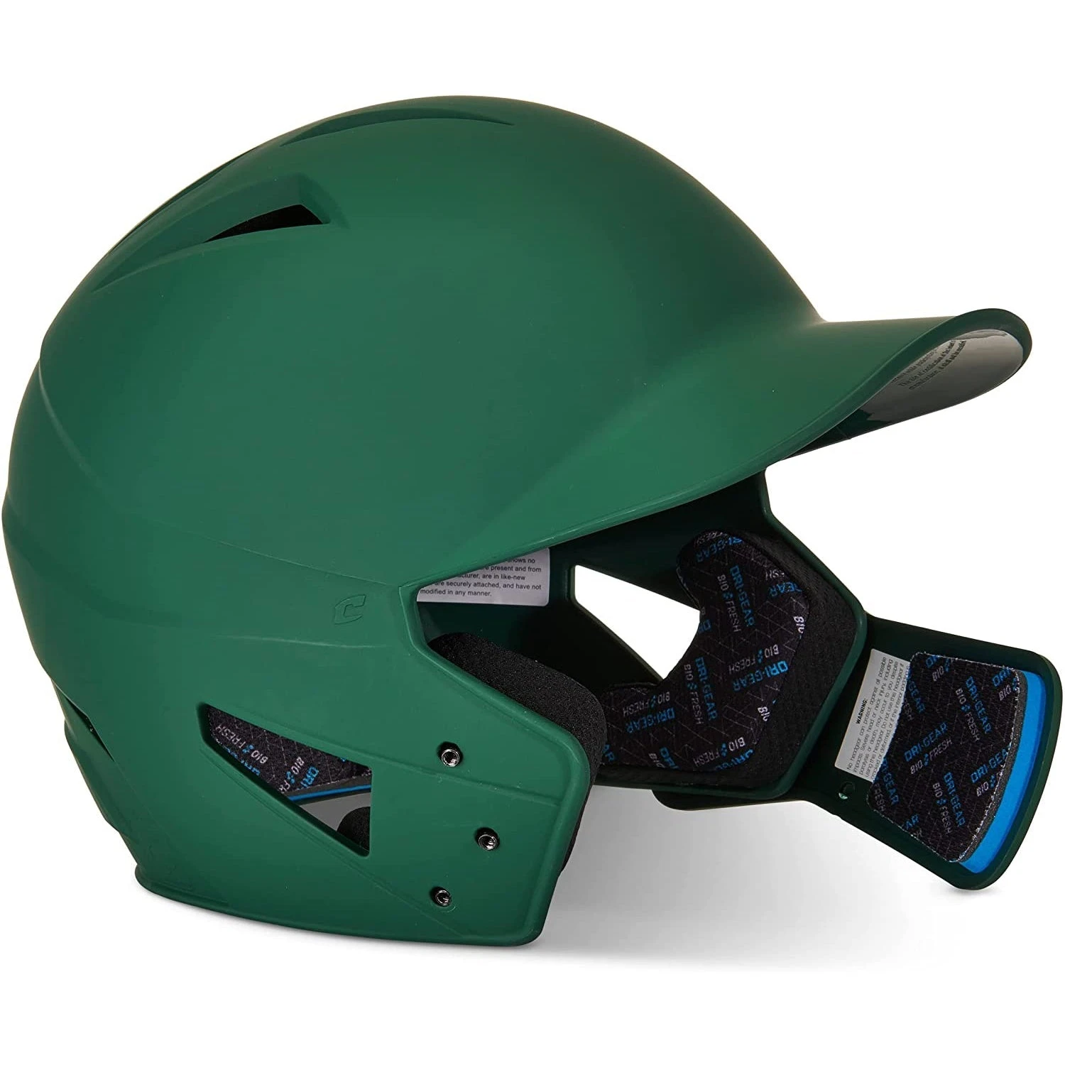 Champro HX Gamer Plus Baseball Batting Helmet Universal Jaw Guard Forest (Green) - Image 3
