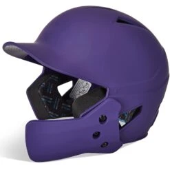 Champro HX Gamer Plus Baseball Batting Helmet Universal Jaw Guard Junior (Purple)
