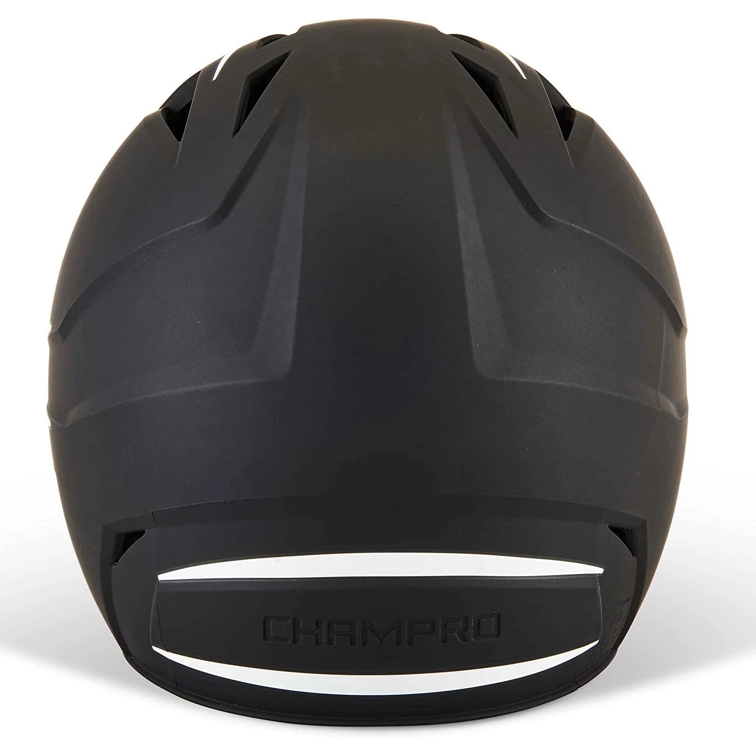 Champro HX Legend Plus Batting Helmet W/ Reversible Jaw Guard (Black / White) - Image 5