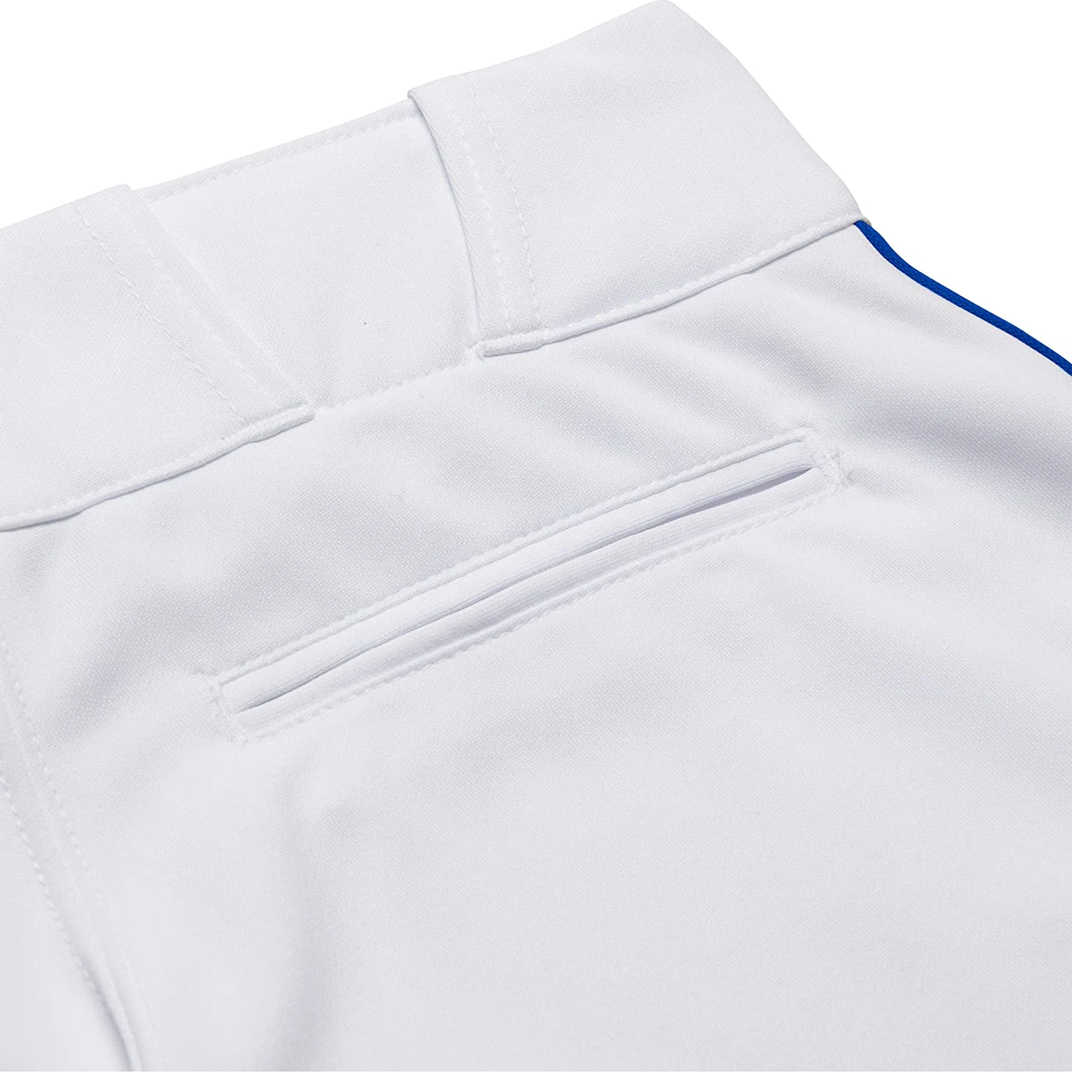 Champro Tournament Traditional Low Rise Womens Fastpitch Pants W/ Braid (White/Royal) - Image 5