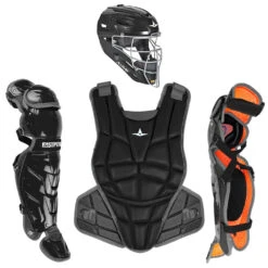All-Star AFx Series Fastpitch Softball Catcher's Package (Black)