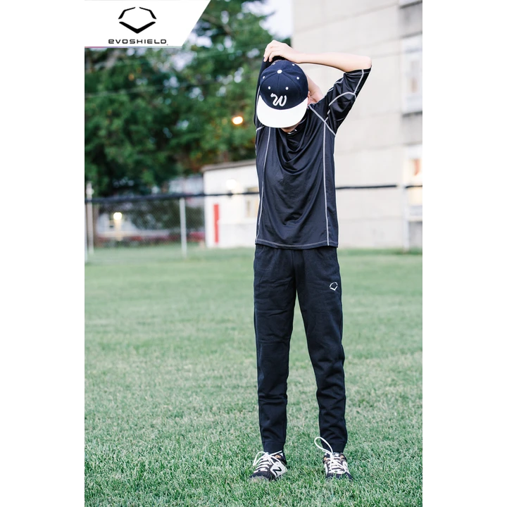 EvoShield Pro Team Baseball Youth Boy's Fleece Jogger Sweatpants (Navy) - Image 4