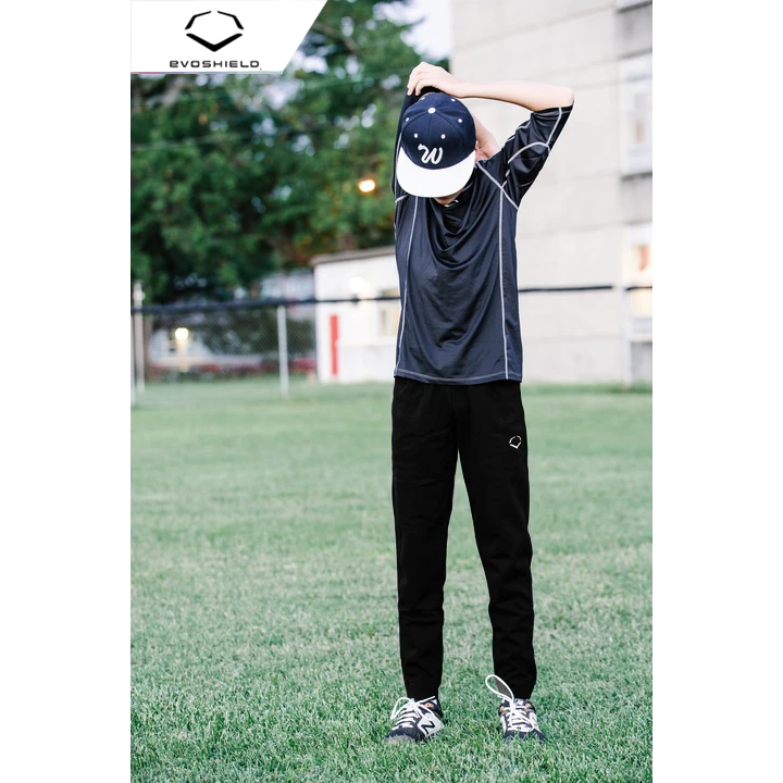 EvoShield Pro Team Baseball Youth Boy's Fleece Jogger Sweatpants (Black) - Image 5